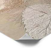 Vintage Tropical Leaves and Flowers Poster (Ecke)