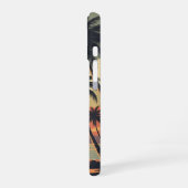 Vintage Tropical Sunset Scene iPhone 16 Hülle (Linke Seite)