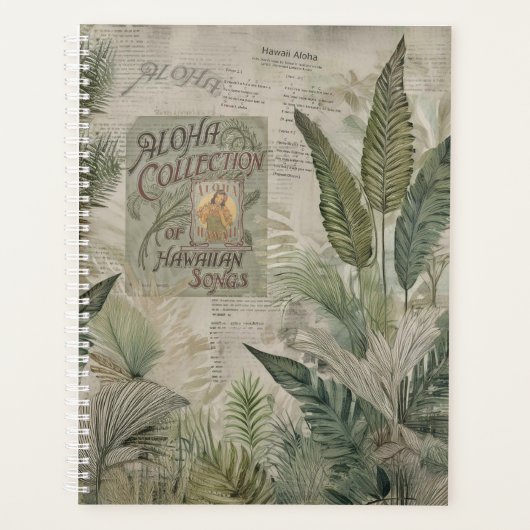 Vintage Tropicals: Hawaii Aloha Planner Planer (Vorderseite)