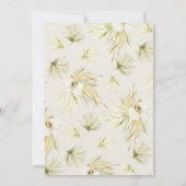 Vintage Tropics Baby Dedication Einladung (Rückseite)