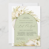 Vintage Tropics Boho Bat MItzvah Einladung (Vorderseite)