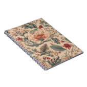 Vintage tropische Blume Antike Notizblock (Rechte Seite)