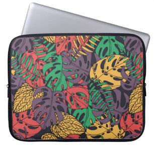 Vintage tropische Blume nahtlos Laptopschutzhülle