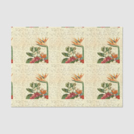 Vintage tropische Blume Seidenpapier