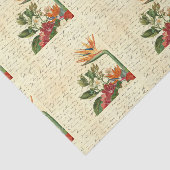 Vintage tropische Blume Seidenpapier (Ausschnitt)