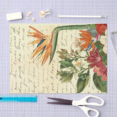 Vintage tropische Blume Seidenpapier (Handwerk)