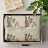 Vintage tropische Blume Seidenpapier (Geschenk)