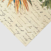 Vintage tropische Blume Seidenpapier (Ausschnitt)