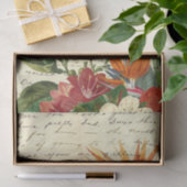 Vintage tropische Blume Seidenpapier (Geschenk)
