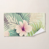 Vintage tropische Blume und Folien Badhandtuch Set (Handtuch)