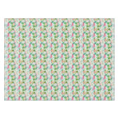 Vintage tropische Blumen und Vögel Tischdecke (Vorderseite (Horizontal))