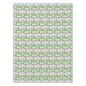 Vintage tropische Blumen und Vögel Tischdecke (Vorderseite)