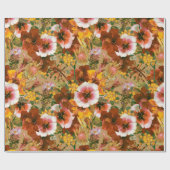 Vintage tropische Blutungen Geschenkpapier (Flach)