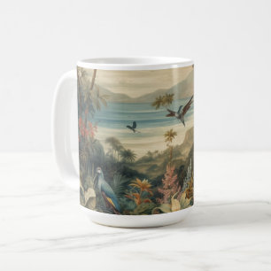 Vintage Tropische Botanische Kunst Luxuriöse Fei Kaffeetasse