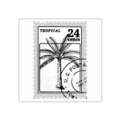 Vintage tropische Briefmarke Gummistempel (Prägung)