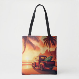 vintage tropische/hawaiianische Surf-Truck Tasche