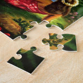 Vintage tropische hawaiische SeeFlugzeug-Palme Puzzle (Seite)