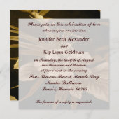 Vintage tropische Hochzeit Einladung (Vorne/Hinten)