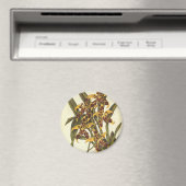 Vintage tropische Odontoglossum Orchid-Blume Magnet (In Situ (Geschirrspüler))