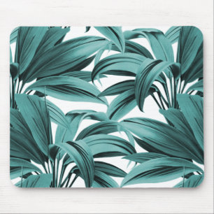 Vintage tropische Palme Botanische Wasserfarbe Aqu Mousepad