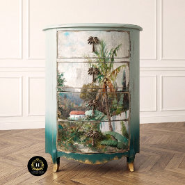 Vintage tropische rustikale Textur Dekoupage Seidenpapier