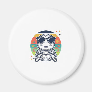 Vintage-Tropische-Sch Schildkröte-Sonnenbrille-Str Magnet