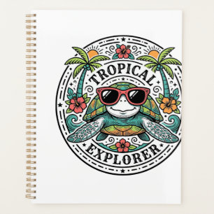 Vintage-Tropische-Seeschildkröten-Sonnenbrille-Gra Planer