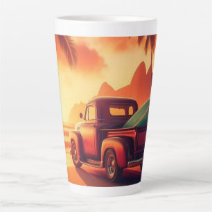 vintage tropischer/hawaiianischer Surf-Truck Milchtasse