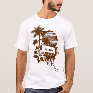 Vintage Tropisches Paradies Kassette Retro Desi T-Shirt