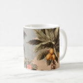 Vintage-Tropisches Paradies mit Palmen Kaffeetasse (VorderseiteRechts)