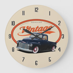 Vintage Truck Große Wanduhr