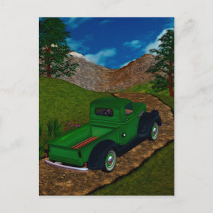 Vintage-Truck-Illustrated-Serie Postkarte