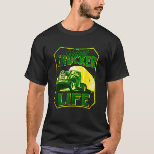 Vintage Trucker Leben Retro LKW-Fahrer Mechaniker T-Shirt