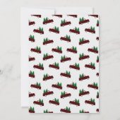 Vintage Trucker Weihnachtsfeier Einladung (Rückseite)