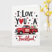 Vintage Truckload Love Card Karte (Gelbe Blume)