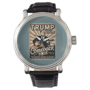 Vintage TRUMP 2024 Rocks COMEBACK TOUR  Armbanduhr