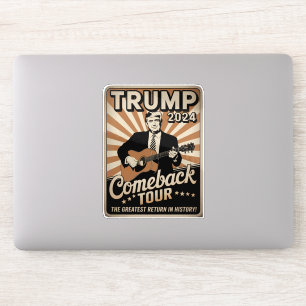 Vintage TRUMP 2024 Rocks COMEBACK TOUR  Aufkleber