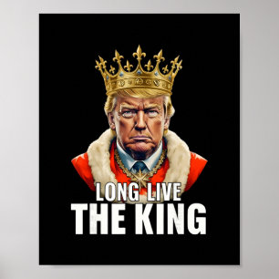 Vintage Trump Lang lebe der König Amerikanischer P Poster