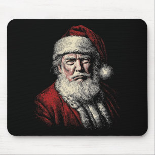 Vintage Trump Santa Gesicht Kunst Lustige Weihnach Mousepad
