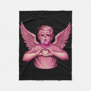 Vintage Trump Valentinstag Rosa Bubble Gum Herz Lu Fleecedecke