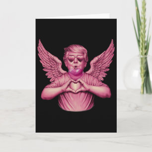Vintage Trump Valentinstag Rosa Bubble Gum Herz Lu Karte