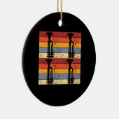 Vintage Trumpet Design Keramik Ornament (Rechts)