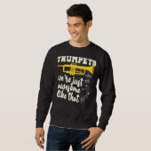 Vintage Trumpets Wir sind nur Phantastischer Musik Sweatshirt (Vorne ganz)