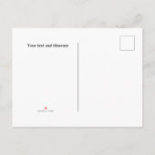 Vintage Trunk-Trip-Vorlage Ankündigungspostkarte (Rückseite)