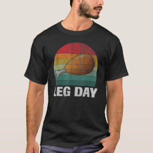 Vintage Truthahn Es ist Beintag Fitnessstudio-Work T-Shirt