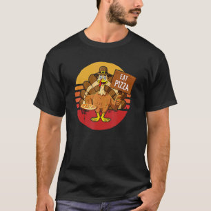 Vintage Truthahn Iss Pizza Erwachsener Vegan Kinde T-Shirt