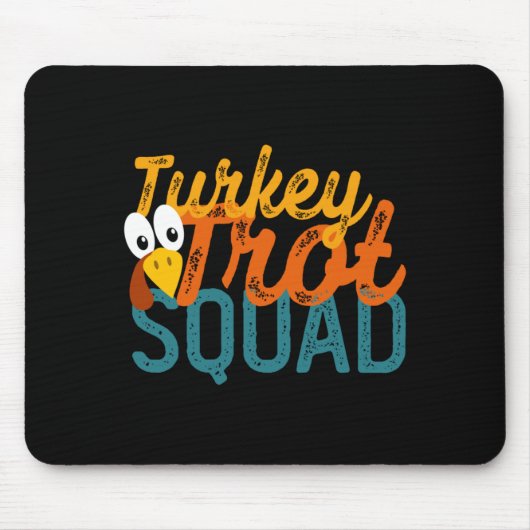 Vintage-Truthahn-Trott-Trupp-Performance Mousepad (Vorne)
