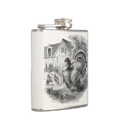 Vintage Truthähne - personalisierte die Flachmann (Rechts)