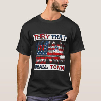 Vintage Try That In My Town Amerikanische Flagge F T-Shirt