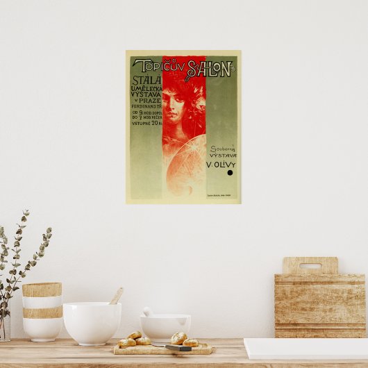 Vintage tschechische Kunstausstellung Prag Poster (Küche)